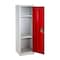 Adiroffice 1-Tier 3-Shelf Steel Free Standing Storage Locker Cabinet for Home, School in Red ADI629-01-RED-MK - alternate 4